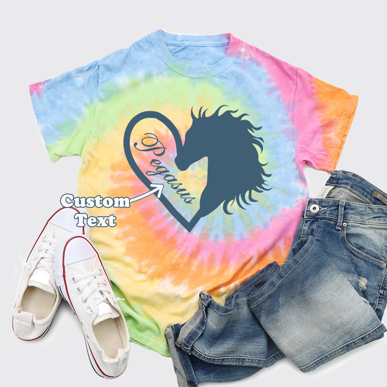 Custom Horse Tie Dye Shirts
