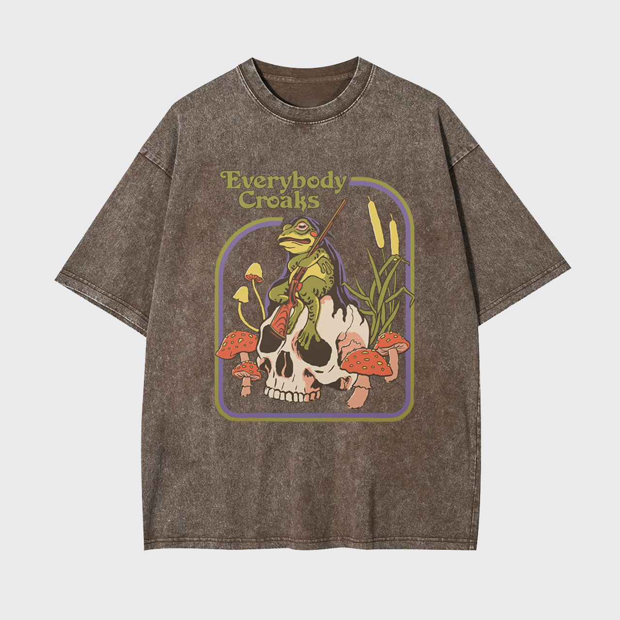 Mental Health-Everybody Croaks Garment-dye Tees
