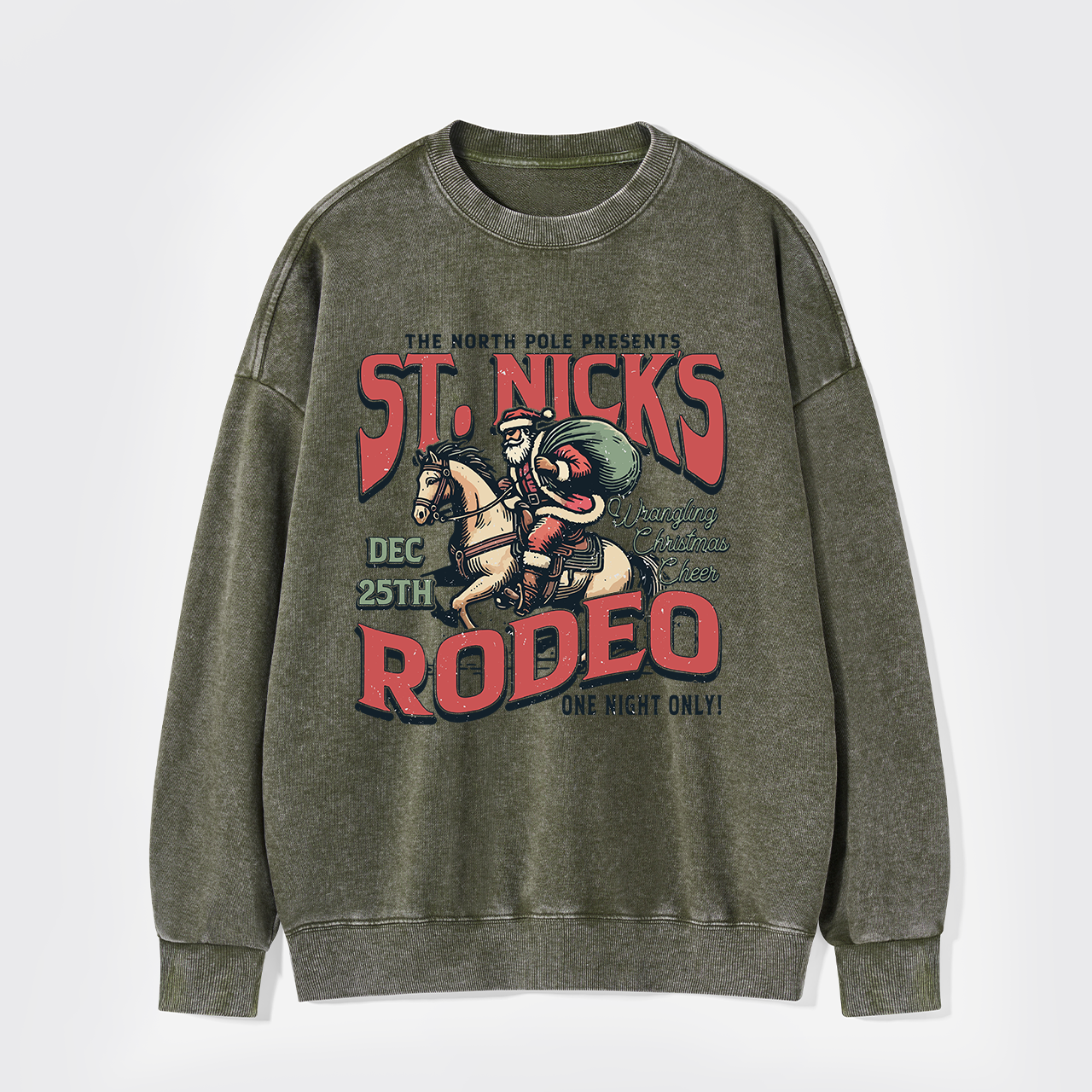 St, Nick's Rodeo Washed Sweatshirts
