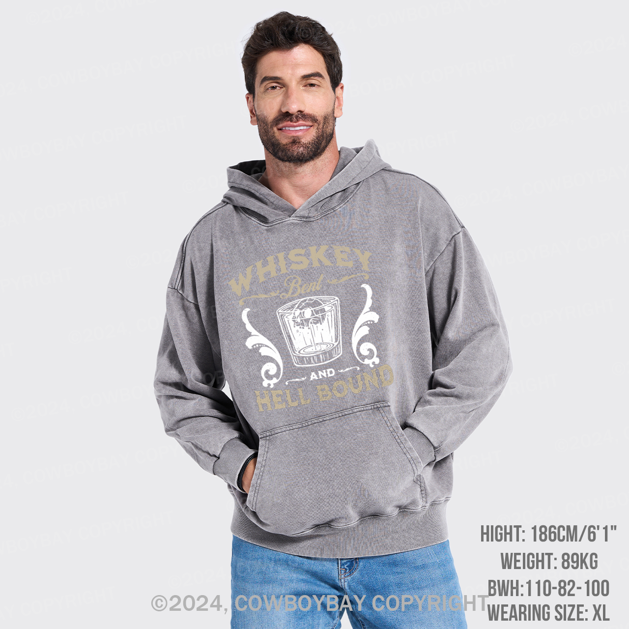 Whiskey Bent & Hell Bound Garment-Dye Hoodies