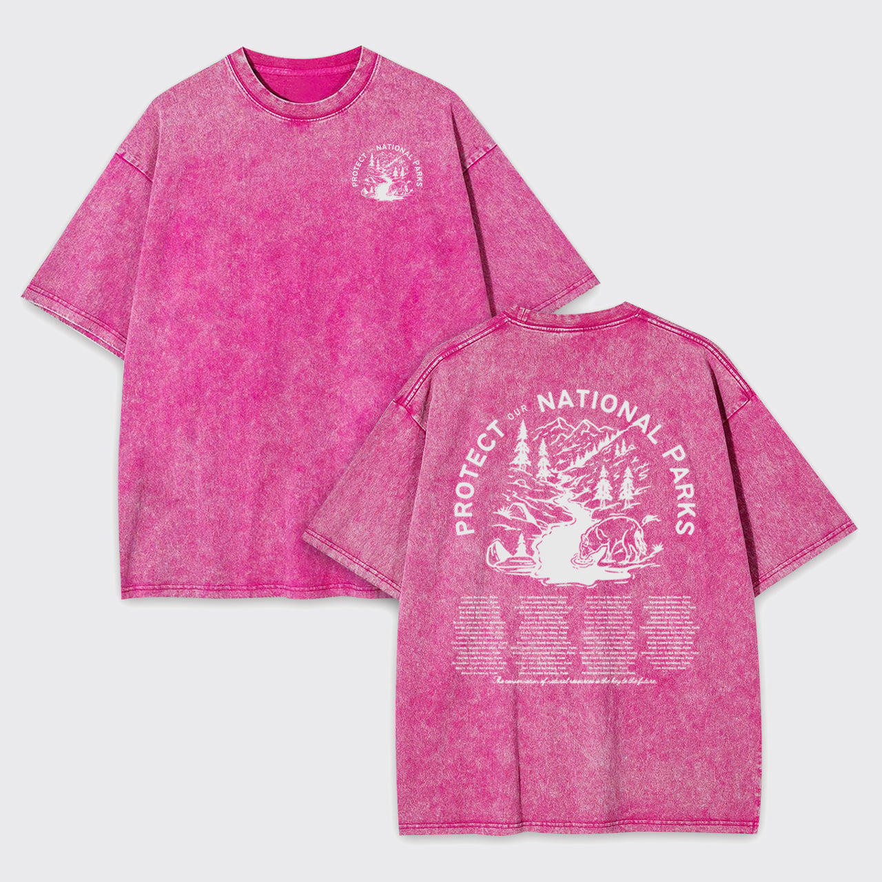Nature Lover Mountain Hiking Garment-dye Tees