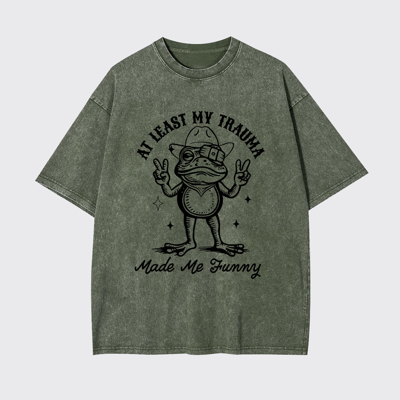 Mental Health-At Least My Trauma Made Me Funny Garment-dye Tees
