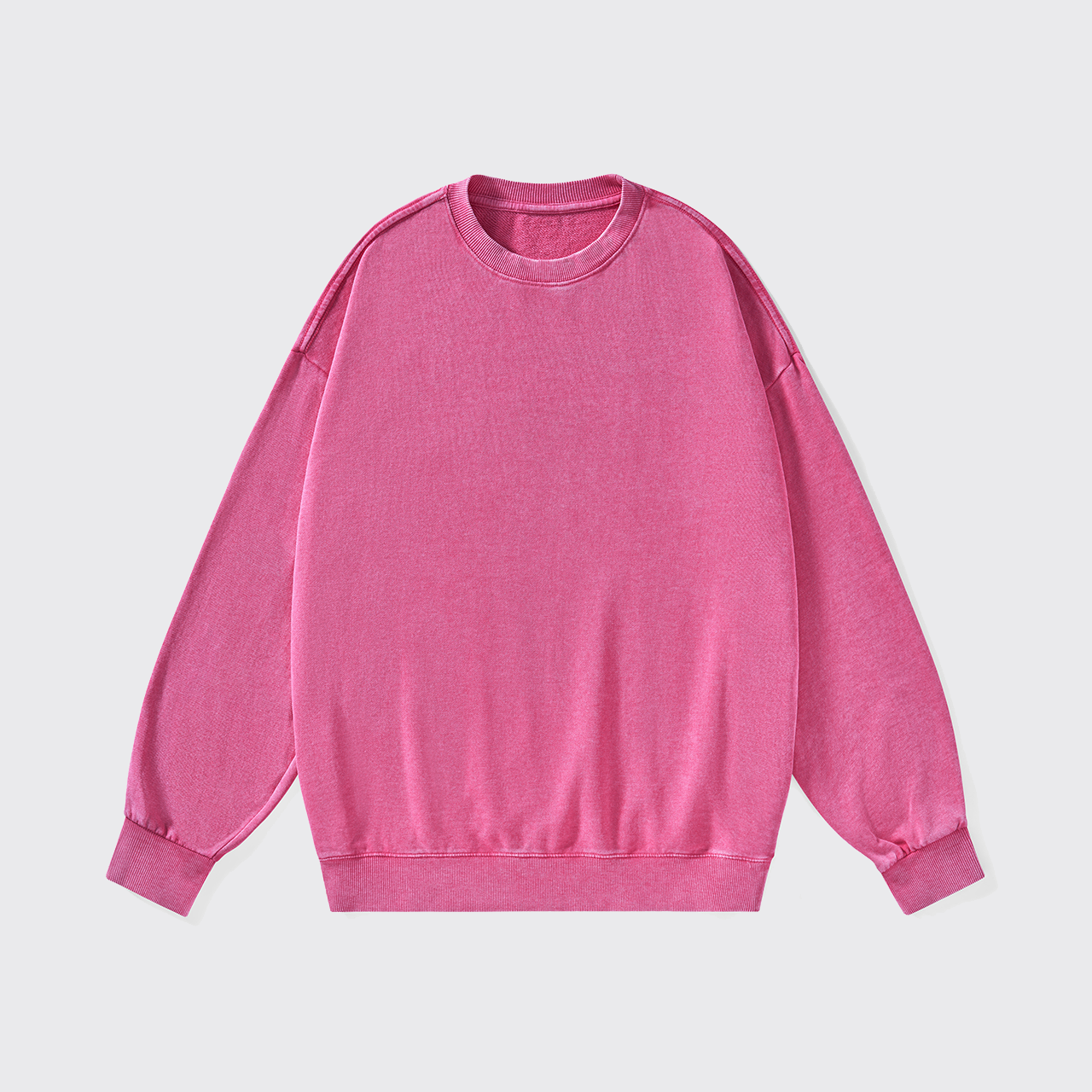 Washed Sweatshirt:Rose Red