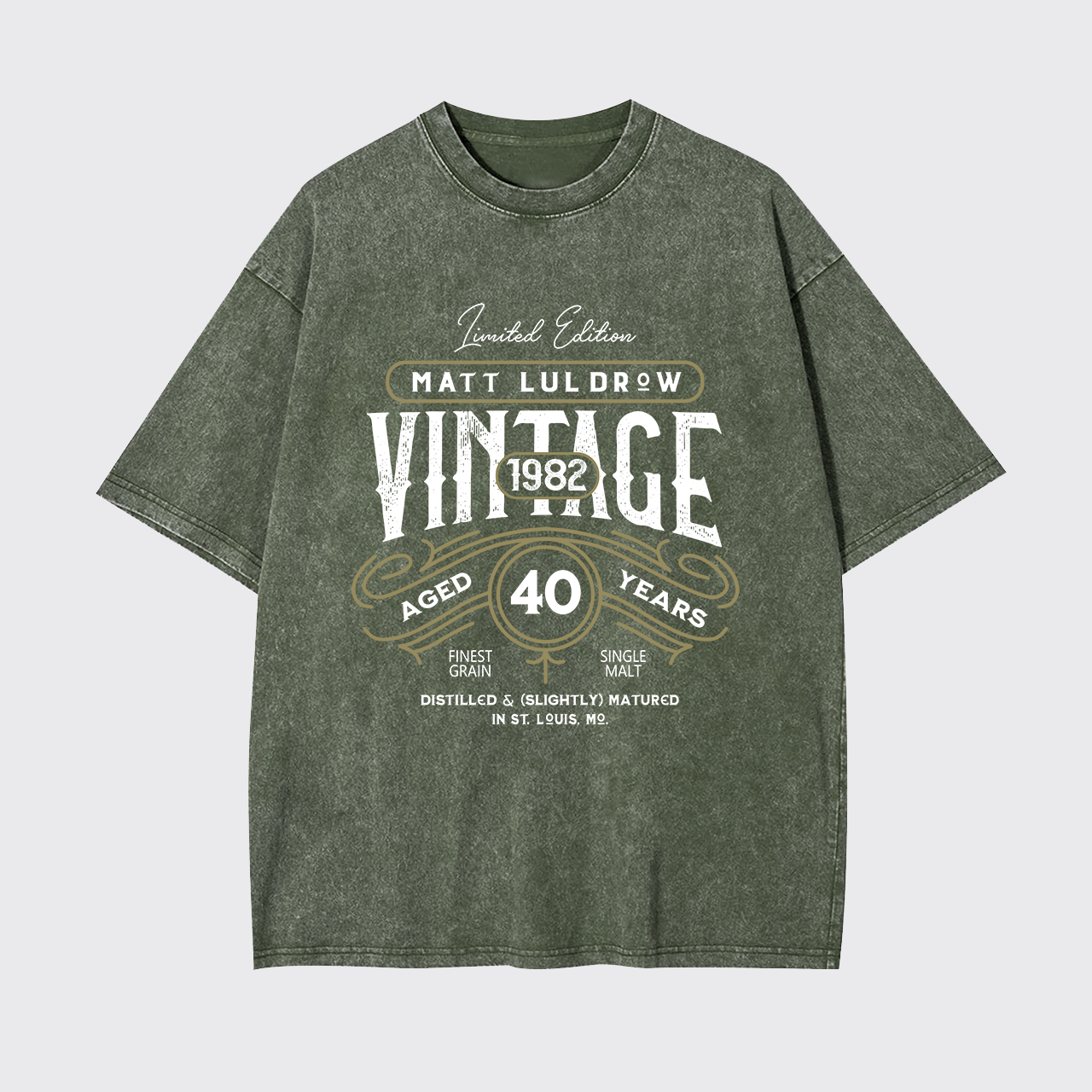 Limited Edition Whiskey Birthday Party Garment-dye Tees