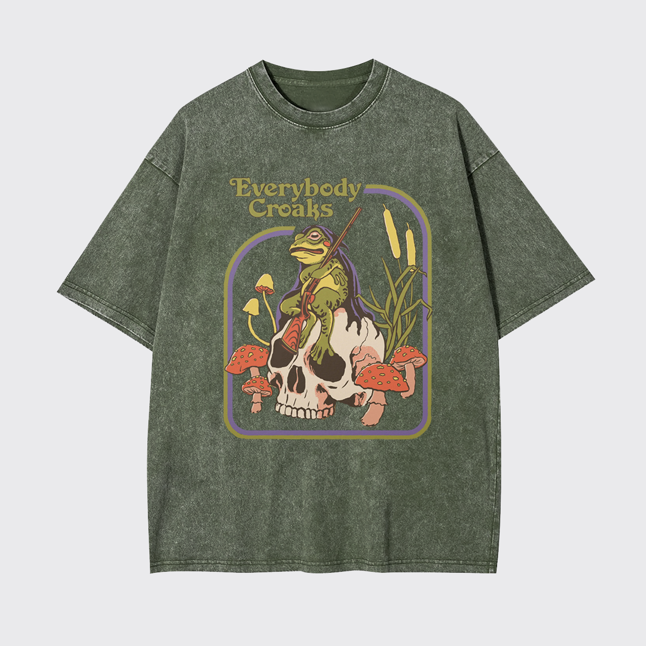 Mental Health-Everybody Croaks Garment-dye Tees