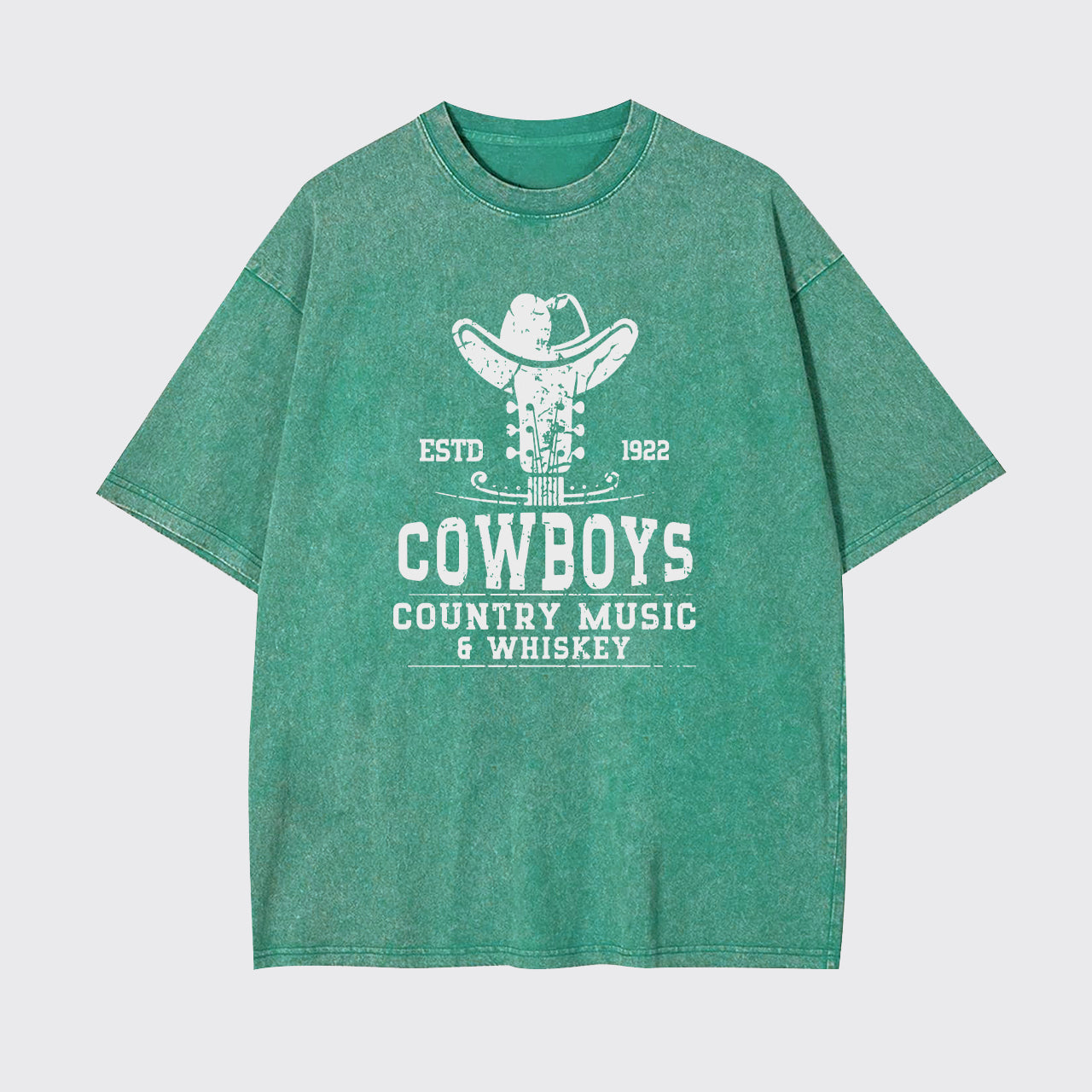 Cowboys Country Music 6 Whiskey Garment-dye Tees