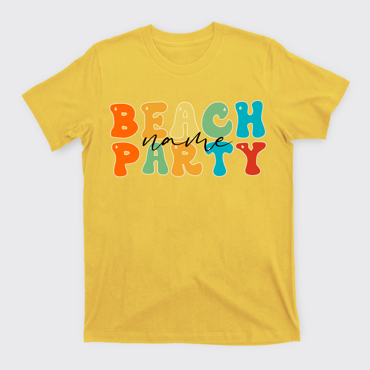 Personalized Name Beach Party T-Shirts