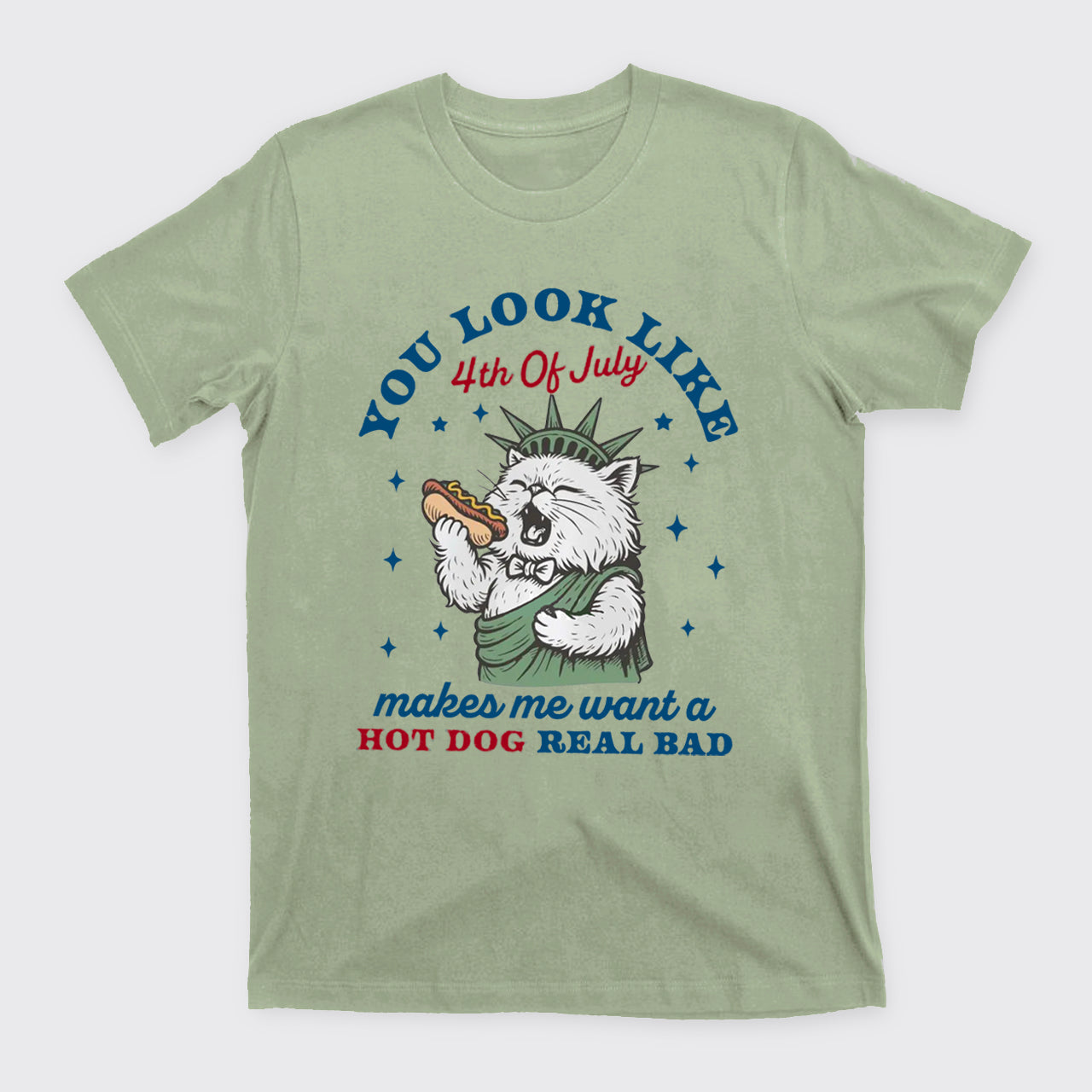 Funny Cat-You Look Like The 4th Of July T-Shirts