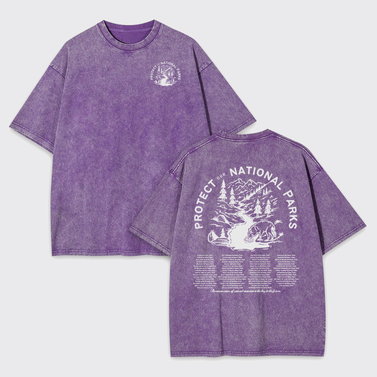 Nature Lover Mountain Hiking Garment-dye Tees