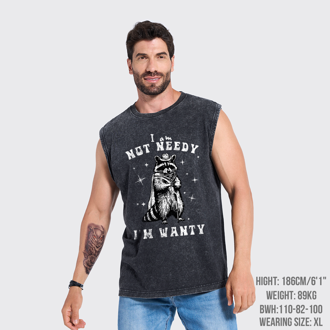 I Am Not Needy I'm Wanty Washed Tanks