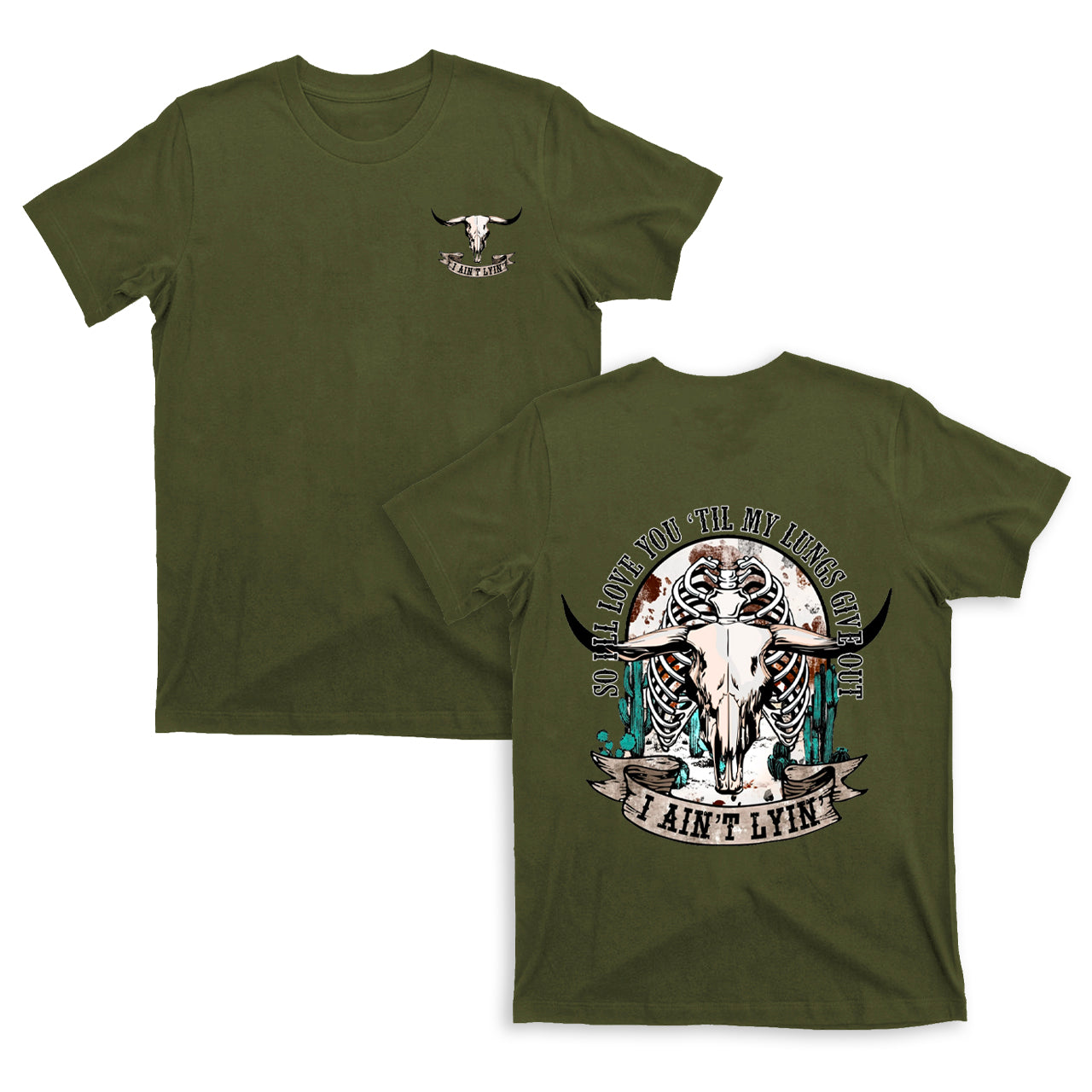 So I'll Love You Til My Lungs Give Out Valentine T-Shirts