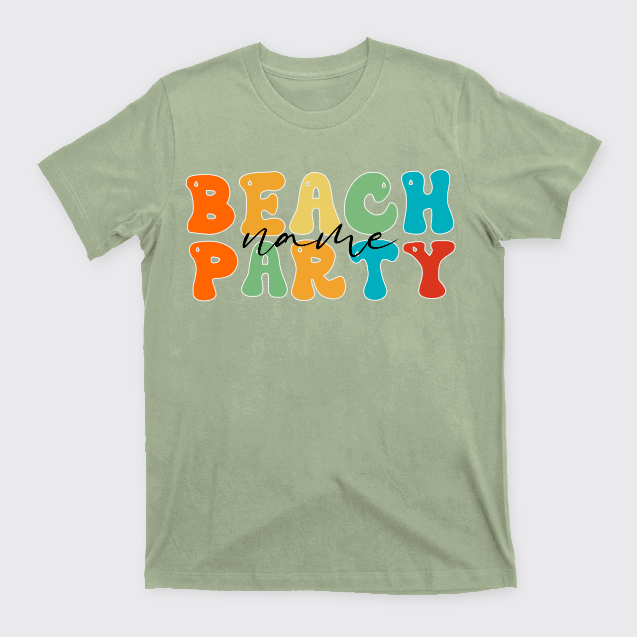Personalized Name Beach Party T-Shirts