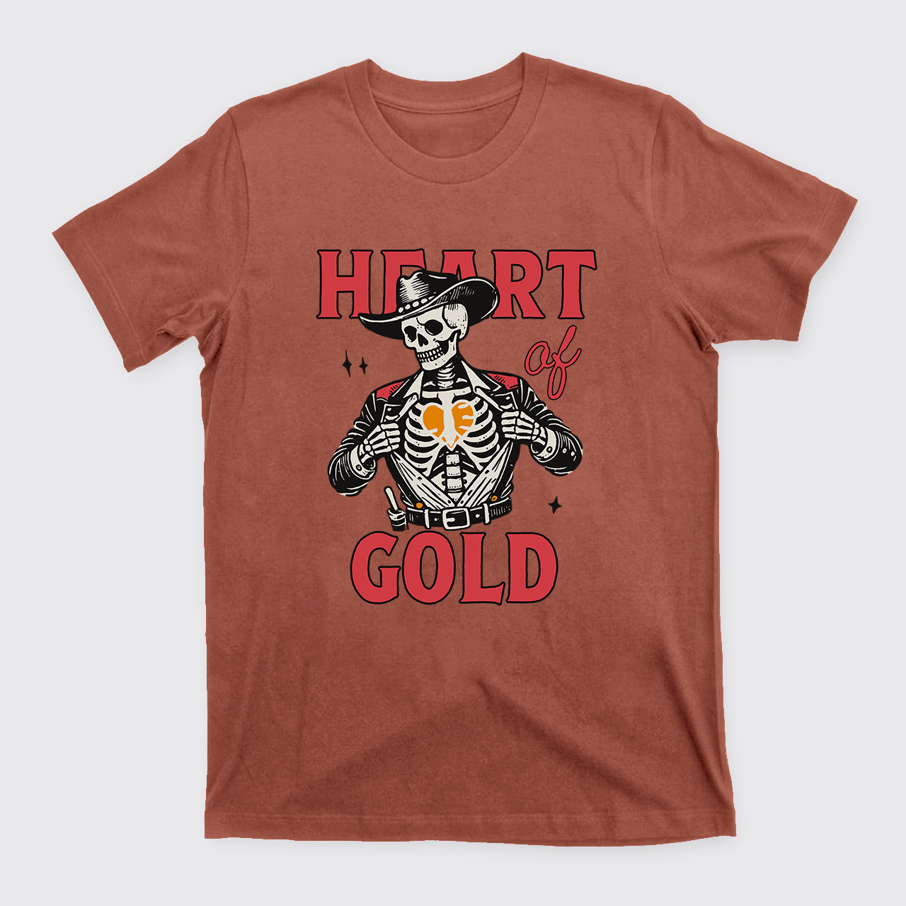 Heart Of Gold Western T-Shirts