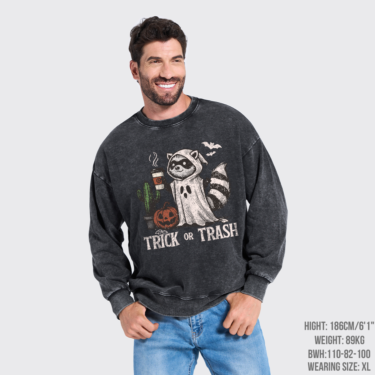 Trick Or Trash Washed Sweatshirts