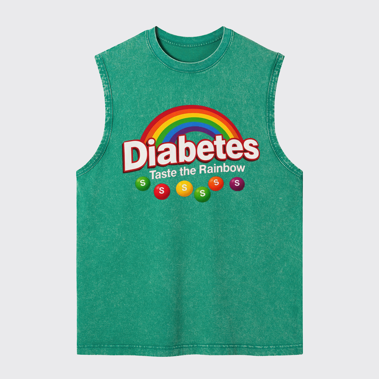 Funny Health-Diabetes Awareness Washed Tanks