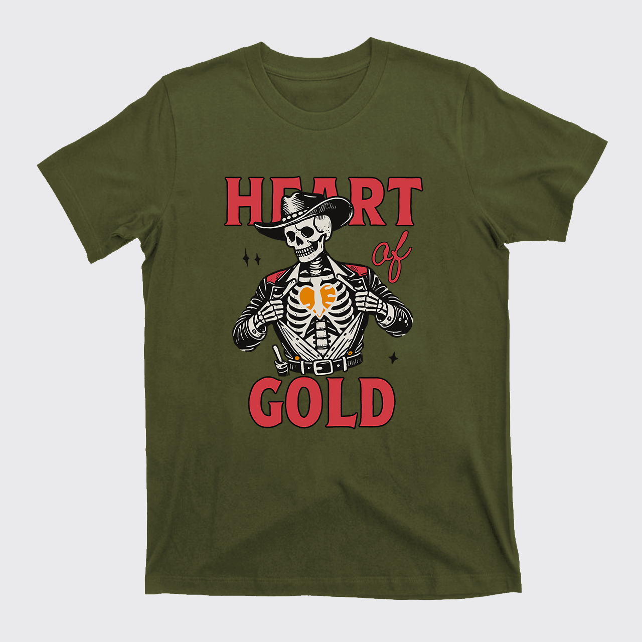 Heart Of Gold Western T-Shirts