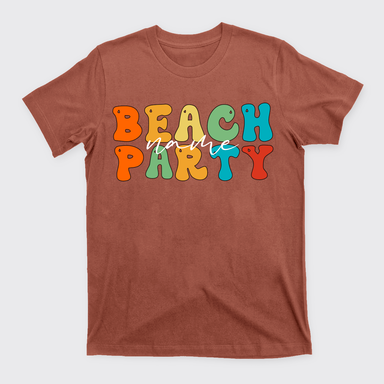 Personalized Name Beach Party T-Shirts