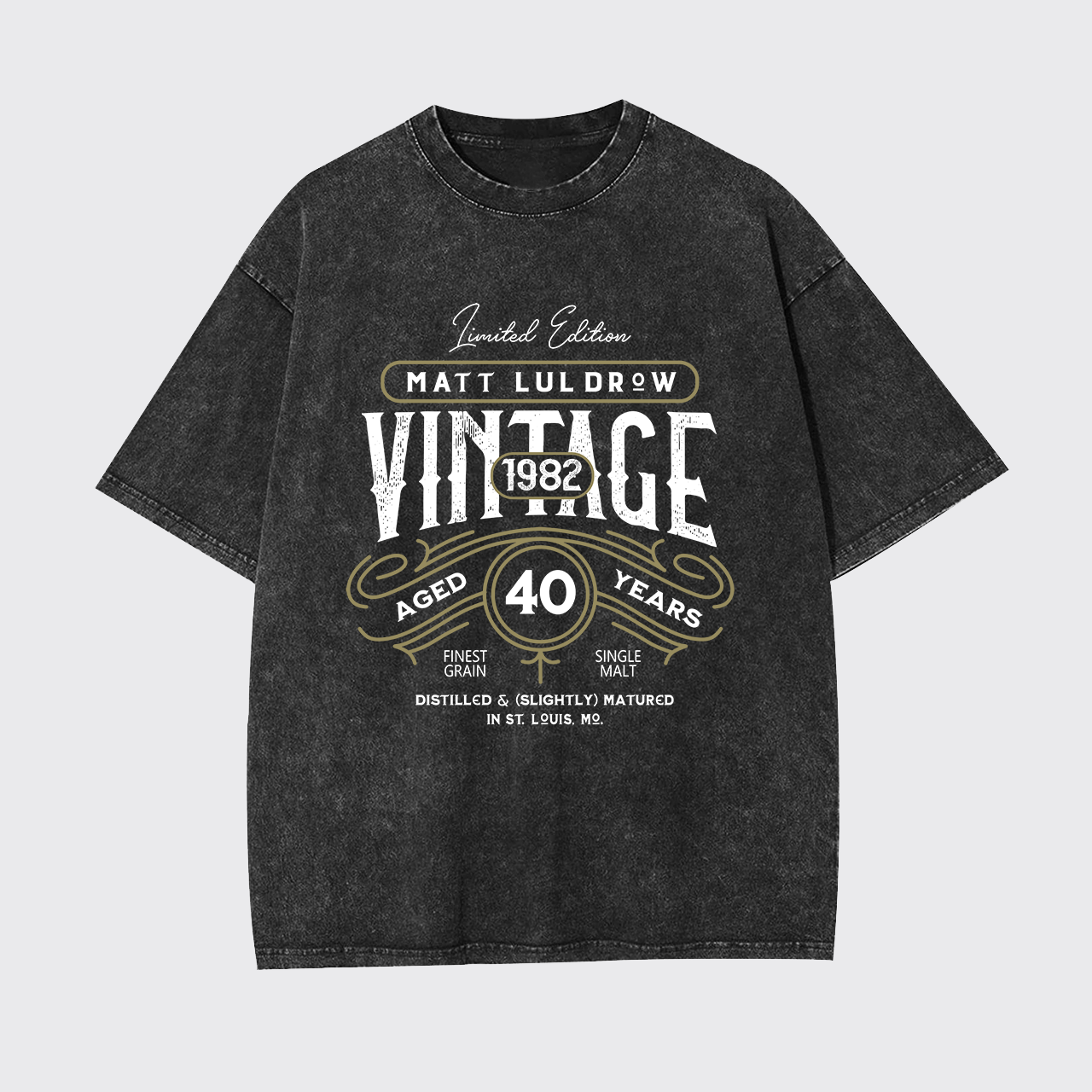 Limited Edition Whiskey Birthday Party Garment-dye Tees