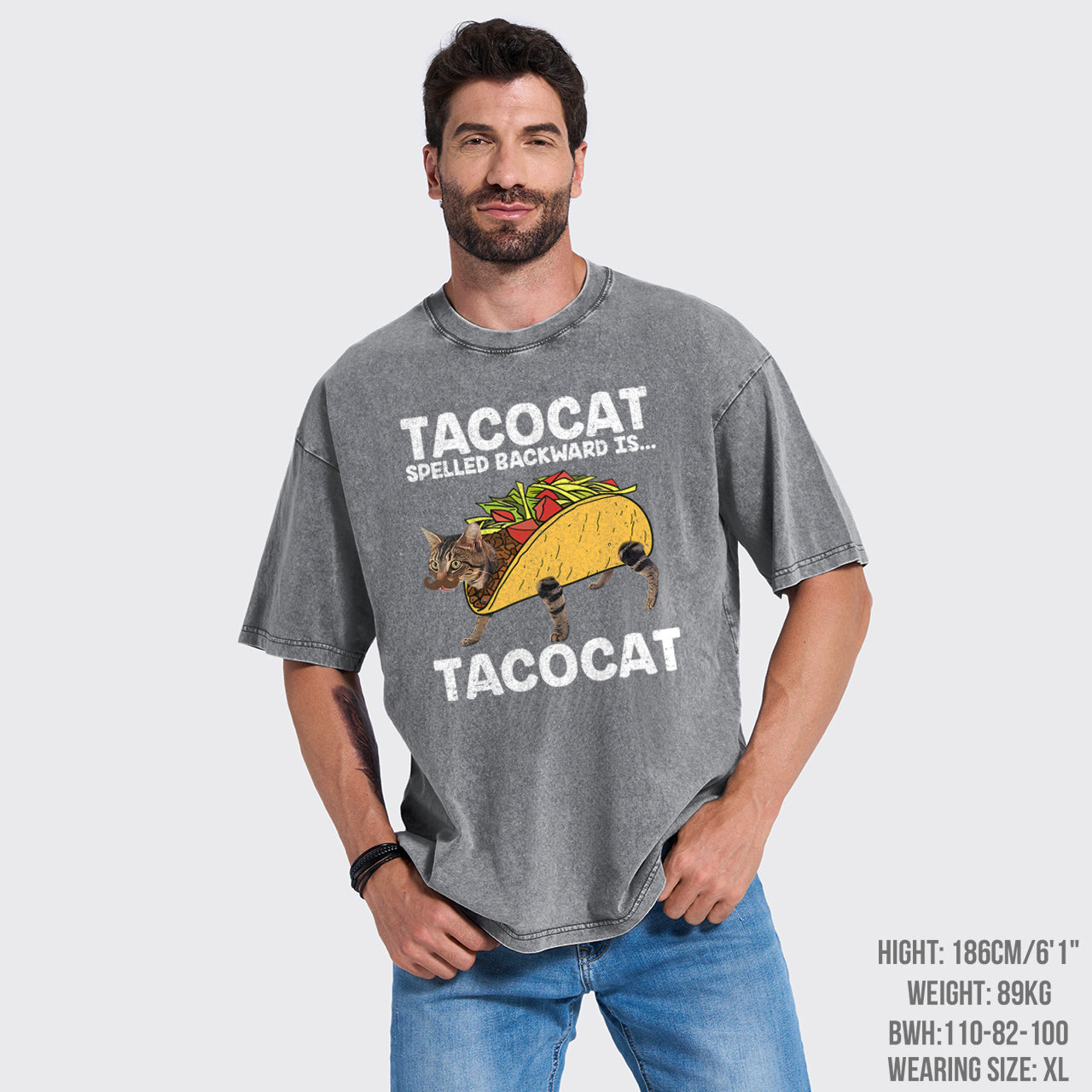 Vintage Taco & Cat Garment-dye Tees