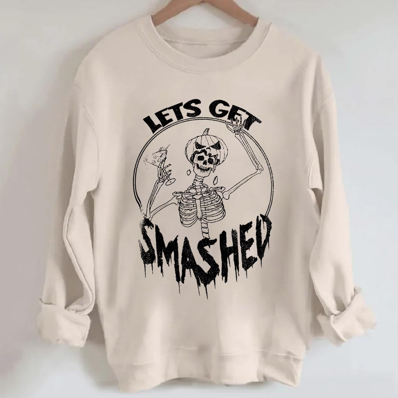 Lets Get Smashed Halloween Sweatshirt