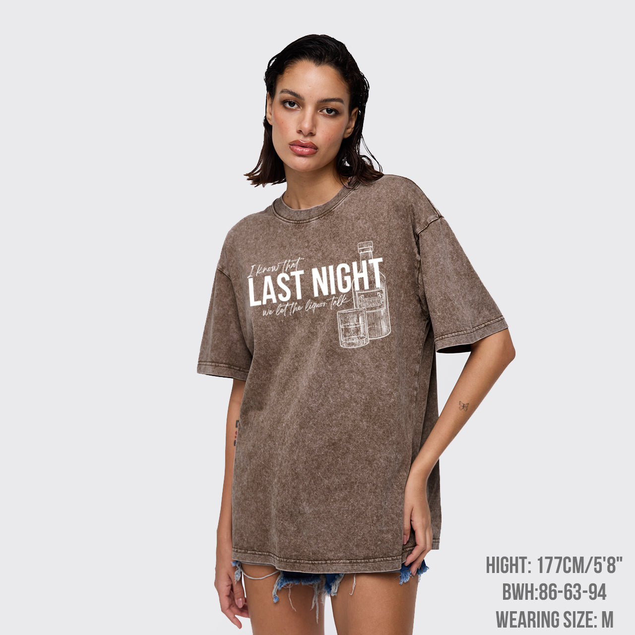Last Night We Let The Liquor Talk Garment-dye Tees