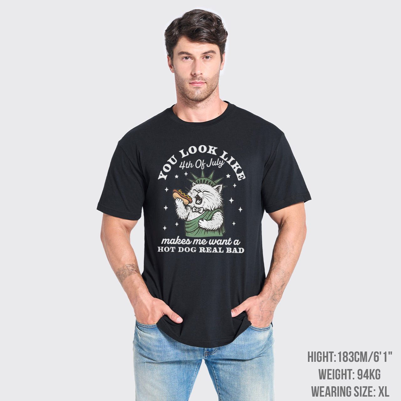 Funny Cat-You Look Like The 4th Of July T-Shirts