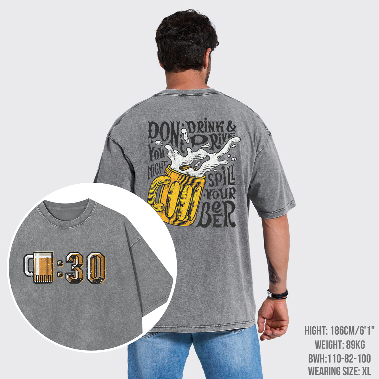 At 0:30 Let's Drink Garment-dye Tees