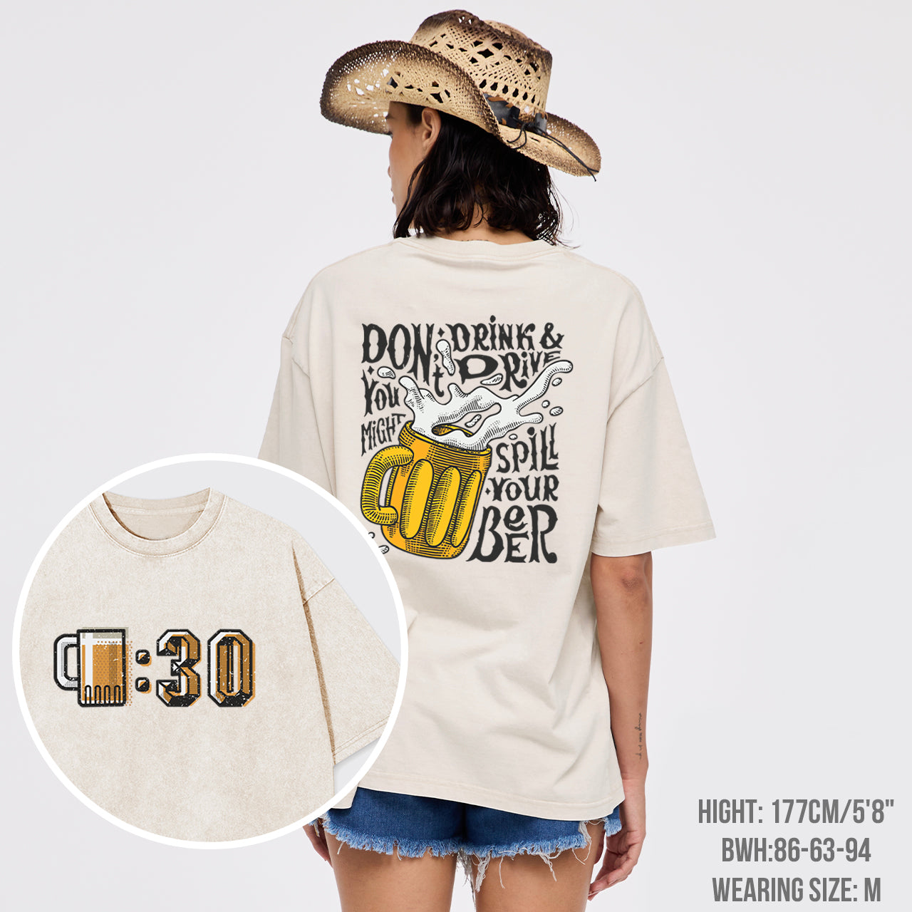 At 0:30 Let's Drink Garment-dye Tees