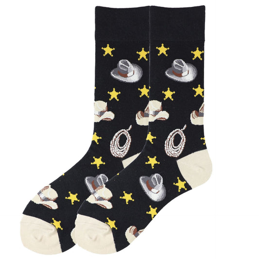 Cowboy Print Socks