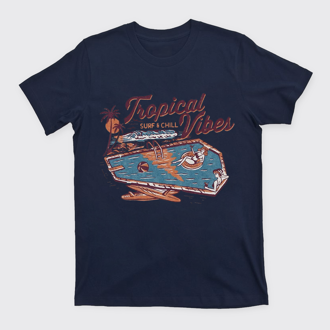 Charming Tropical Vibes T-Shirts
