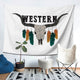 Western Indian Bull Head Tapestry
