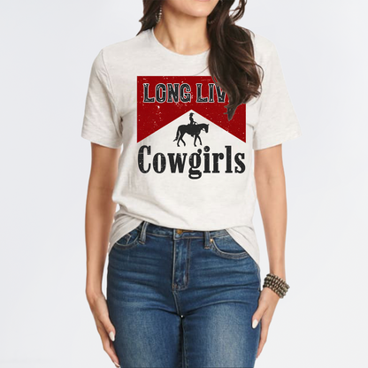 Long Live Cowgirls Printed T-Shirts