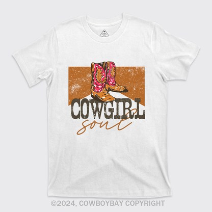 Cowgirl Walking In The Western Desert T-Shirts