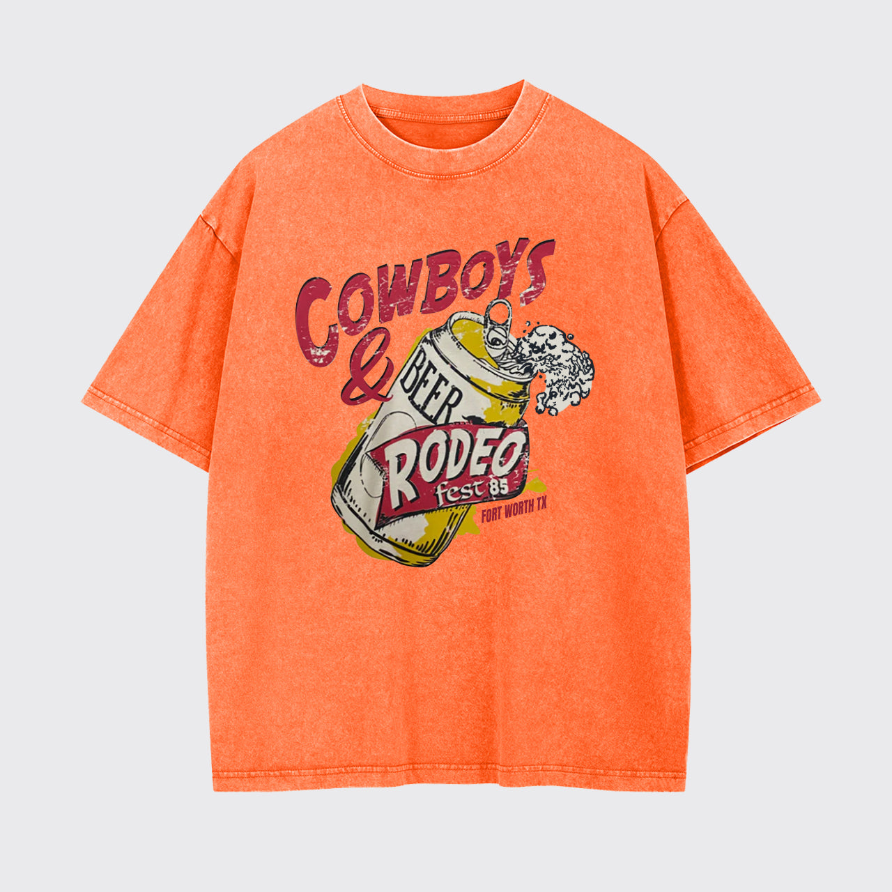 Cowboy And Beer Rodeo Garment-dye Tees