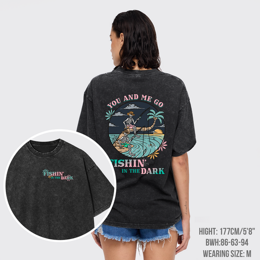 Fishin In The Dark Cowboy Garment-dye Tees