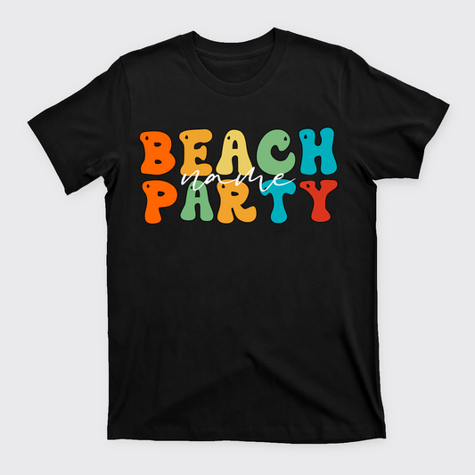 Personalized Name Beach Party T-Shirts