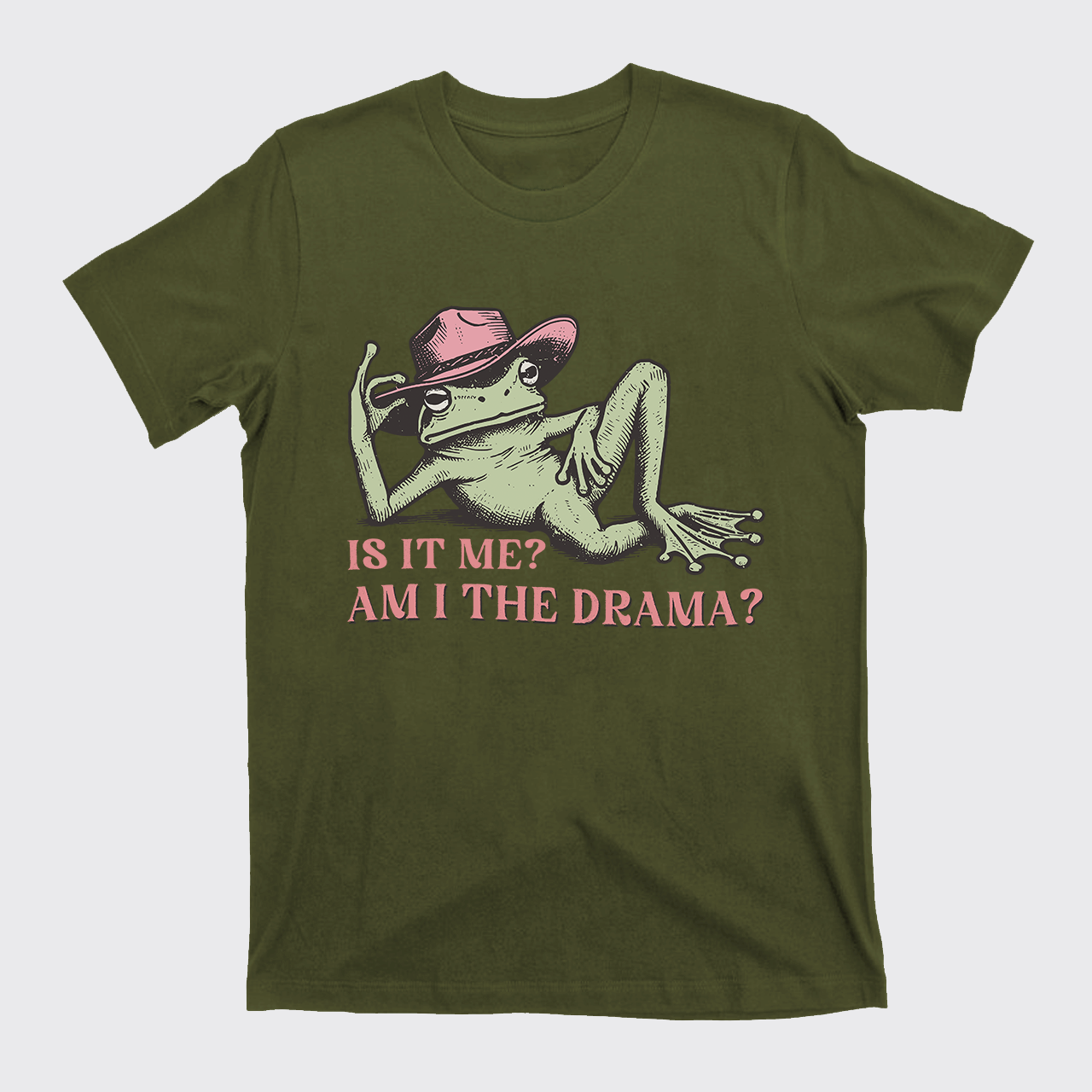 Funny Frog Am I The Drama T-Shirts
