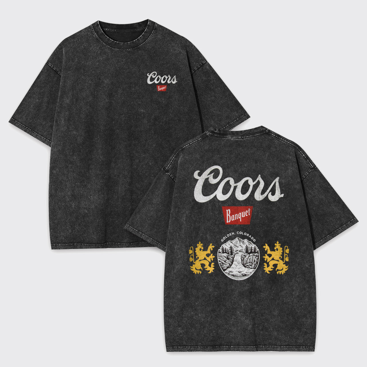 Cool Cowboy Retro Landscape Garment-dye Tees