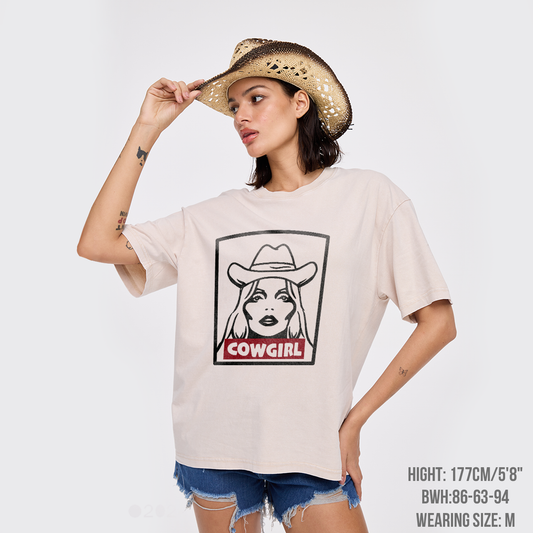 Cowgirl 90's Vintage Music Garment-dye Tees
