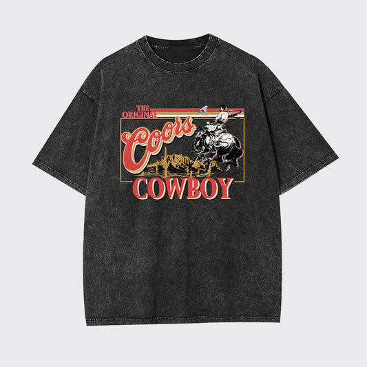 Beers Western-Themed Cowboy Garment-dye Tees