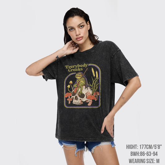 Mental Health-Everybody Croaks Garment-dye Tees