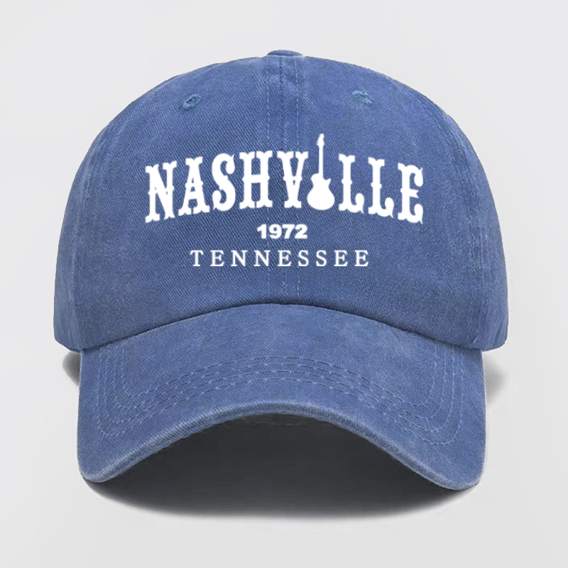 Nashville Tennessee Washed Baseball Cap