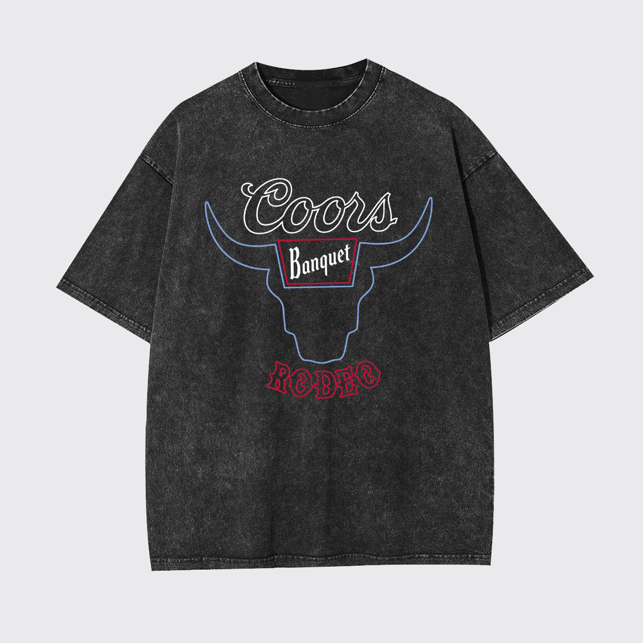 Retro Bullhead Rodeo Graphic Garment-dye Tees