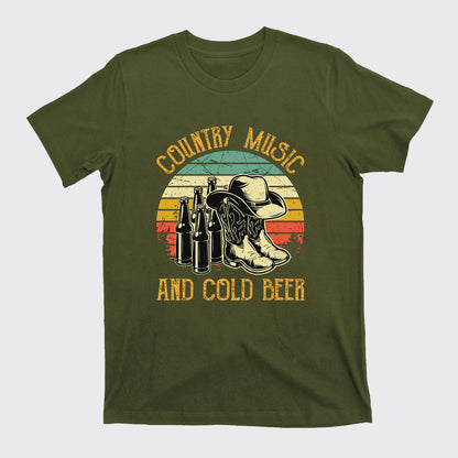 Country Music And Cold Beer T-Shirts