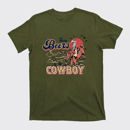 Beers Cowboy On The Wilderness T-Shirts