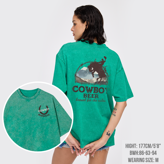 Beers Brewed for The Cowboy Rodeo Garment-dye Tees