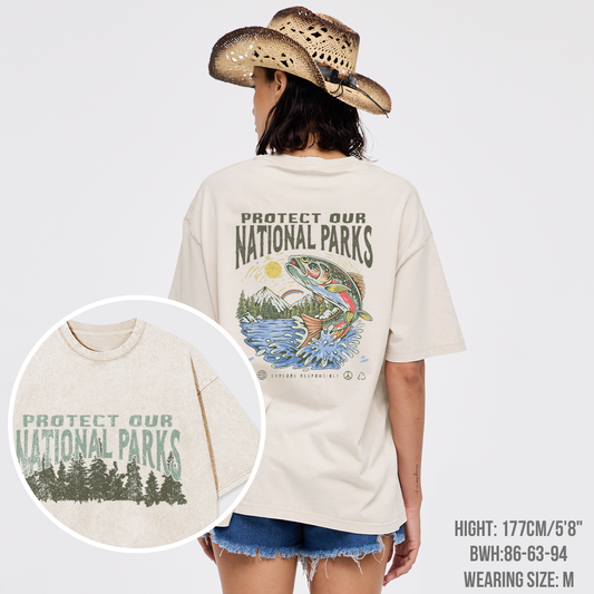 National Parks Fish Garment-dye Tees