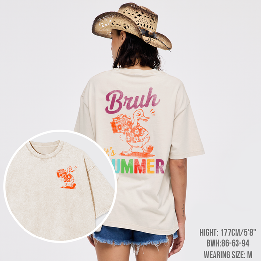 Funny Summer-Cool Goose Garment-dye Tees