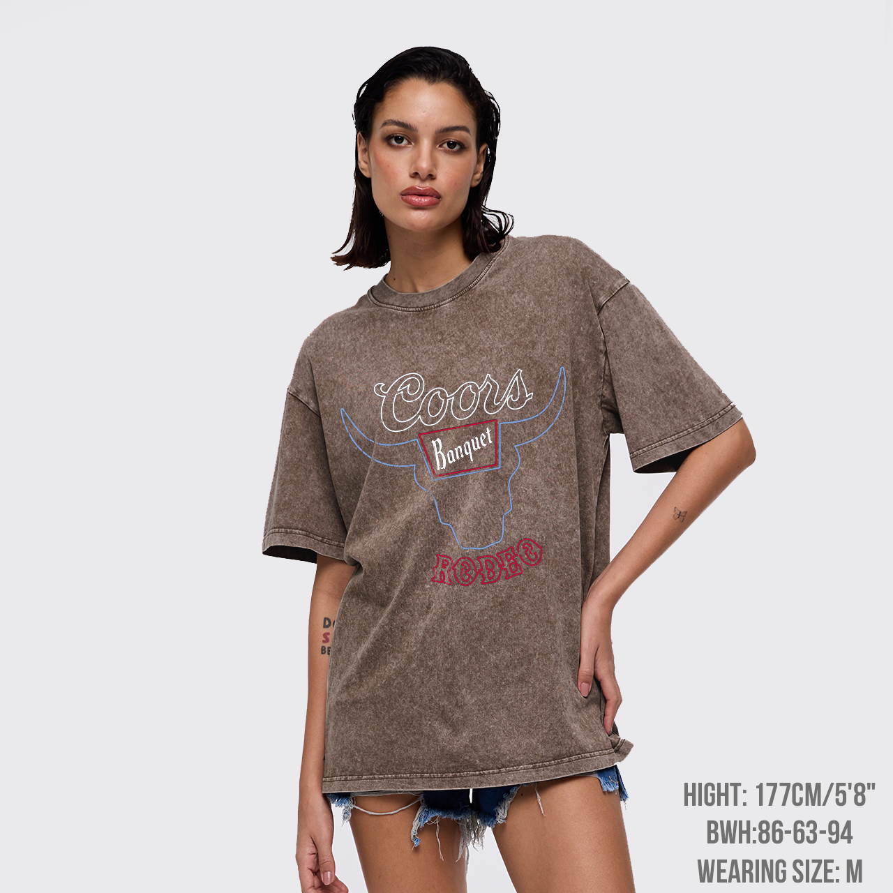 Retro Bullhead Rodeo Graphic Garment-dye Tees