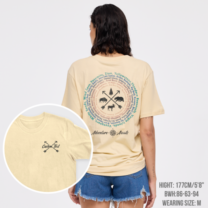 Personalized Compass And 63 National Park T-Shirts